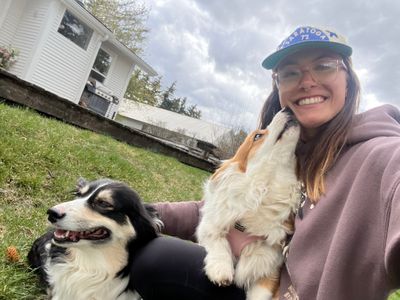 The corgi sisters!